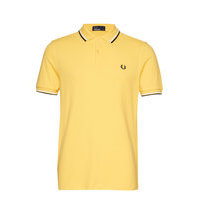 Twin Tipped Fp Shirt Polos Short-sleeved Keltainen Fred Perry
