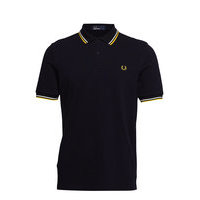 Twin Tipped Fp Shirt Polos Short-sleeved Musta Fred Perry