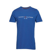 Tommy Logo Tee T-shirts Short-sleeved Sininen Tommy Hilfiger