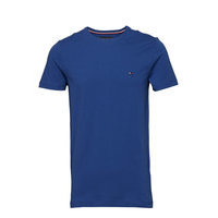 Stretch Slim Fit Tee T-shirts Short-sleeved Sininen Tommy Hilfiger