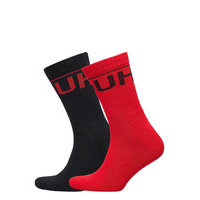 2p Qs Rib Logo Cc Underwear Socks Regular Socks Monivärinen/Kuvioitu HUGO