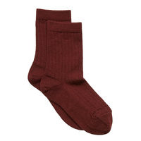 Rib Wool Socks Night & Underwear Socks Punainen Mp Denmark, mp Denmark