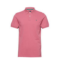 Slim Fit Logo Polos Short-sleeved Vaaleanpunainen Hackett London