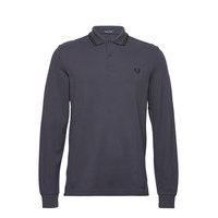 Ls Twin Tipped Shirt Polos Long-sleeved Sininen Fred Perry