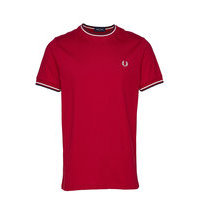 Twin Tipped T-Shirt T-shirts Short-sleeved Punainen Fred Perry