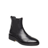 Booties - Flat - With Elastic Shoes Chelsea Boots Musta ANGULUS