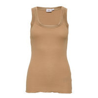 Gloriasz Tank Top T-shirts & Tops Sleeveless Beige Saint Tropez