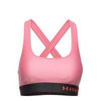 Armour Mid Crossback Bra Lingerie Bras & Tops Sports Bras - ALL Vaaleanpunainen Under Armour