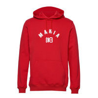 Brand Hooded Sweatshirt Huppari Punainen Makia