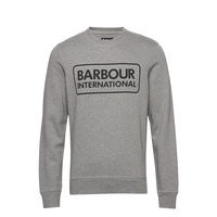 B.Intl Large Logo Sweat Svetari Collegepaita Harmaa Barbour