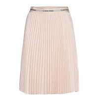 Sunray Pleat Midi El Polvipituinen Hame Vaaleanpunainen Calvin Klein