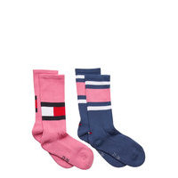 Th Kids Flag 2p Night & Underwear Socks Monivärinen/Kuvioitu Tommy Hilfiger