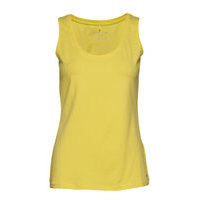 Top Knitted Fabric T-shirts & Tops Sleeveless Keltainen Gerry Weber Edition