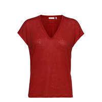 Faylinn V T-Shirt T-shirts & Tops Short-sleeved Punainen InWear
