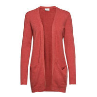 Viril Open L/S Knit Cardigan - Neuletakki Punainen Vila