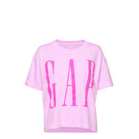 Gap Logo Cropped T-Shirt T-shirts & Tops Short-sleeved Vaaleanpunainen GAP
