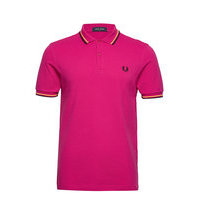 Twin Tipped Fp Shirt Polos Short-sleeved Vaaleanpunainen Fred Perry