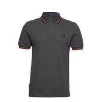 Twin Tipped Fp Shirt Polos Short-sleeved Musta Fred Perry