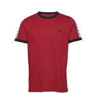 Taped Ringer T-Shirt T-shirts Short-sleeved Punainen Fred Perry