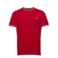 Twin Tipped T-Shirt T-shirts Short-sleeved Punainen Fred Perry