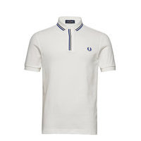 Tipped Placket Polo Polos Short-sleeved Valkoinen Fred Perry