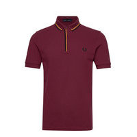 Tipped Placket Polo Polos Short-sleeved Punainen Fred Perry