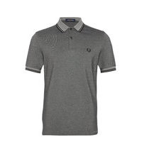 Twin Tipped Fp Shirt Polos Short-sleeved Harmaa Fred Perry