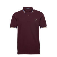 Twin Tipped Fp Shirt Polos Short-sleeved Punainen Fred Perry