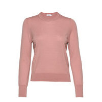 Merino R-Neck Sweater Neulepaita Vaaleanpunainen Filippa K