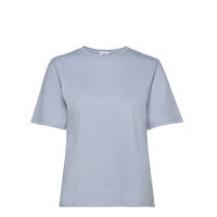 Annie Cotton T-Shirt T-shirts & Tops Short-sleeved Sininen Filippa K
