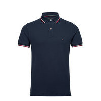Core Tommy Tipped Slim Polo Polos Short-sleeved Sininen Tommy Hilfiger