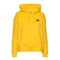 Tjw Tommy Badge Hoodie Huppari Keltainen Tommy Jeans