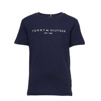 Essential Logo Tee S/S T-shirts Short-sleeved Sininen Tommy Hilfiger
