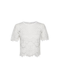 Jane Top Blouses Short-sleeved Valkoinen Ida Sjöstedt