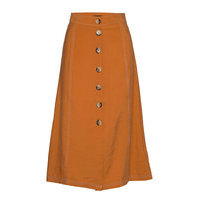 Valley Midi Skirt Polvipituinen Hame Oranssi Superdry