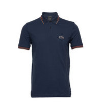 Paul Curved Polos Short-sleeved Sininen BOSS