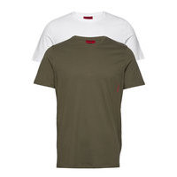 T-Shirt Rn Twin Pack T-shirts Short-sleeved Vihreä HUGO