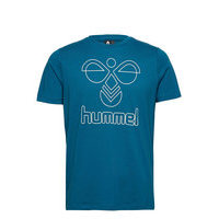 Hmlpeter T-Shirt S/S T-shirts Short-sleeved Sininen Hummel