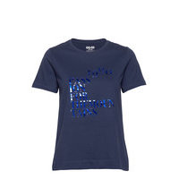 Naomi W Tee T-shirts & Tops Short-sleeved Sininen 8848 Altitude