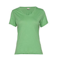 Naia T-Shirt T-shirts & Tops Short-sleeved Vihreä Cream