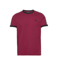 Taped Ringer T-Shirt T-shirts Short-sleeved Punainen Fred Perry