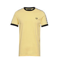 Taped Ringer T-Shirt T-shirts Short-sleeved Keltainen Fred Perry