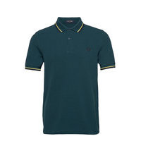 Twin Tipped Fp Shirt Polos Short-sleeved Sininen Fred Perry