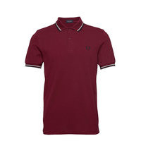 Twin Tipped Fp Shirt Polos Short-sleeved Punainen Fred Perry