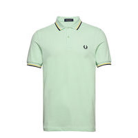 Twin Tipped Fp Shirt Polos Short-sleeved Vihreä Fred Perry