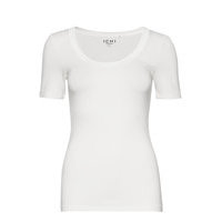 Ihzola Ss T-shirts & Tops Short-sleeved Valkoinen ICHI