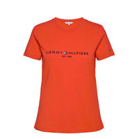 Th Ess Hilfiger C-Nk Reg Tee Ss T-shirts & Tops Short-sleeved Oranssi Tommy Hilfiger