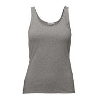 Cotton Stretch Tank Top T-shirts & Tops Sleeveless Harmaa Filippa K