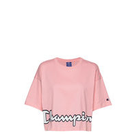 Crewneck T-Shirt Crop Tops Vaaleanpunainen Champion