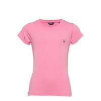 Fitted Original Ss T-Shirt T-shirts Short-sleeved Vaaleanpunainen GANT